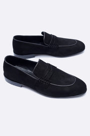Black Suede Loafer